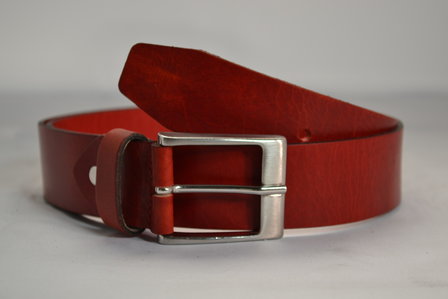 4 CM Jeansriem Rood