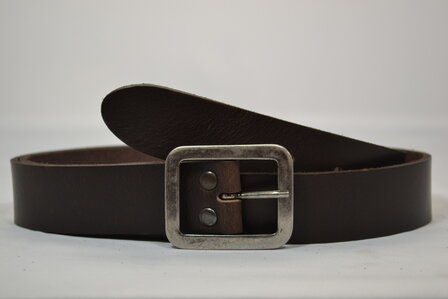 Bruine riem 3,5 cm - 35142