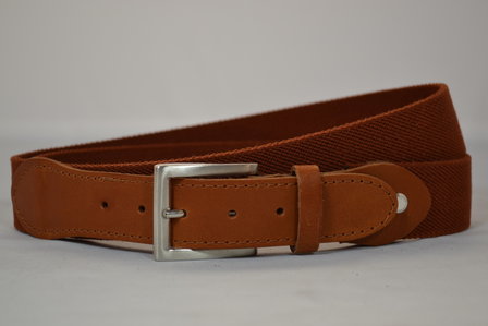 Elastische riem Cognac