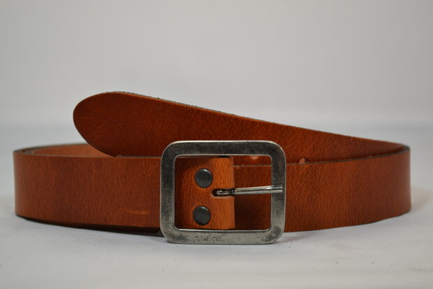 3,5 CM Jeans riem Cognac